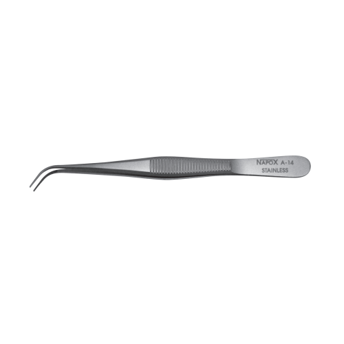 NAPOX Tweezers Bent  tip tapered