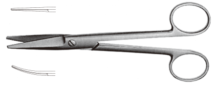 NAPOX Mayo curved scissors