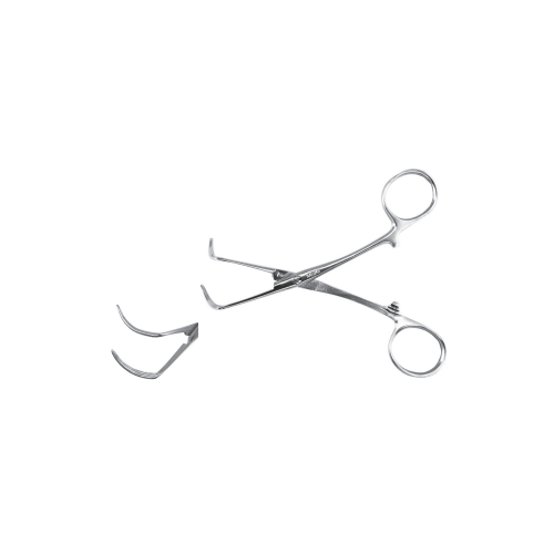 Special curved hemostat forceps