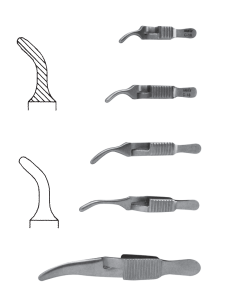 NAPOX Arterial clamp Serrated curved