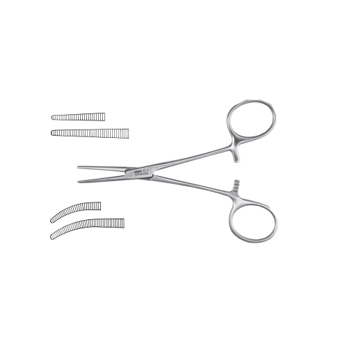 NAPOX Paean haemostatic forceps curved