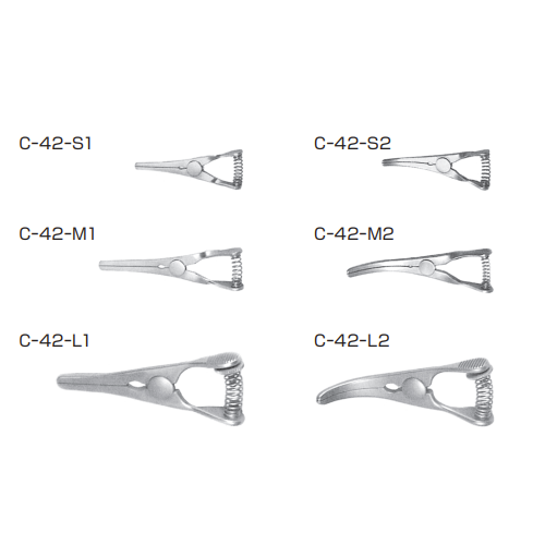 NAPOX Bulldog forceps C-42 straight type