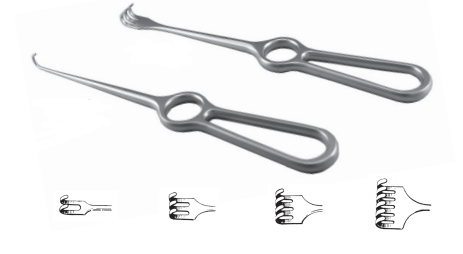 NAPOX kochel claw blunt retractors