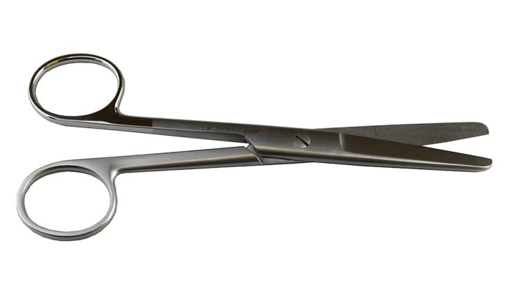 Leprex Curved scissors both blunt