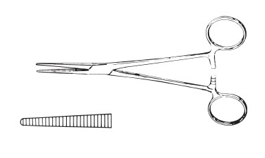 Leprex Curved pean hemostat forceps