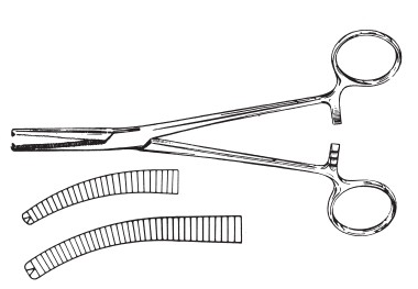 Leprex Curvedkochel hemostat forceps