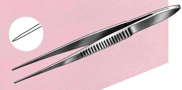 Leprex Extra-fine tip hookless tweezers