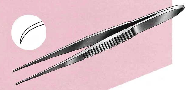 Leprex Extra-fine tip hookless tweezers