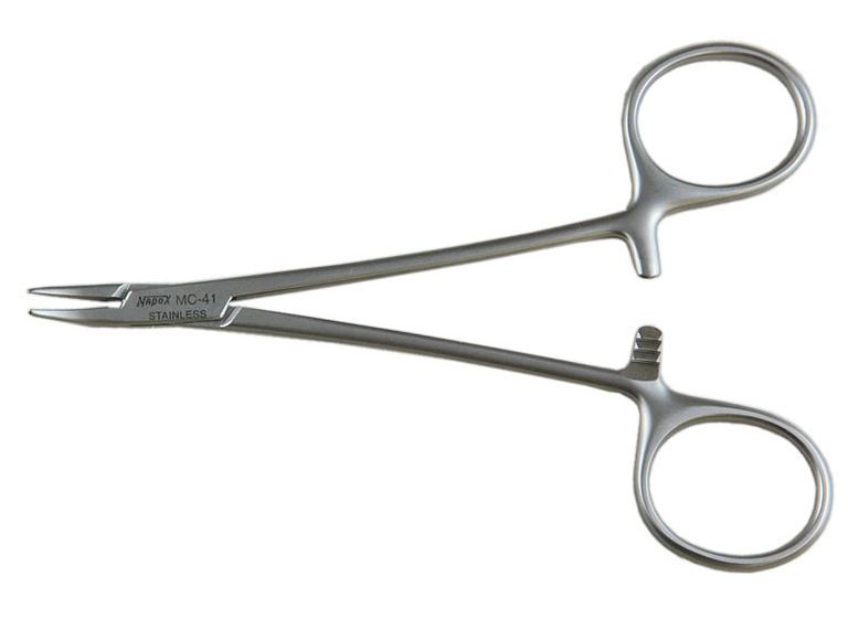 Leprex Micro needle holder curved type