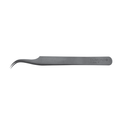 Curved tip sharp tweezers No.7 INOX