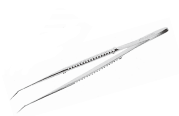 NAPOX Bent tip micro hookless tweezers