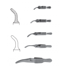 NAPOX Arterial clamp Serrated curved
