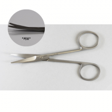 Leprex Iris scissors curved both blunt