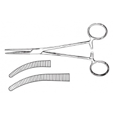 Leprex Paean haemostatic forceps curved