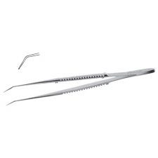 Leprex Bent tip micro hooked tweezers