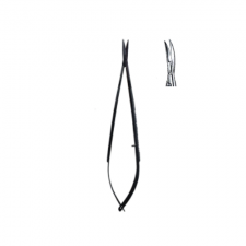 EYE MICRO - 스프링가위, 18cm 곡